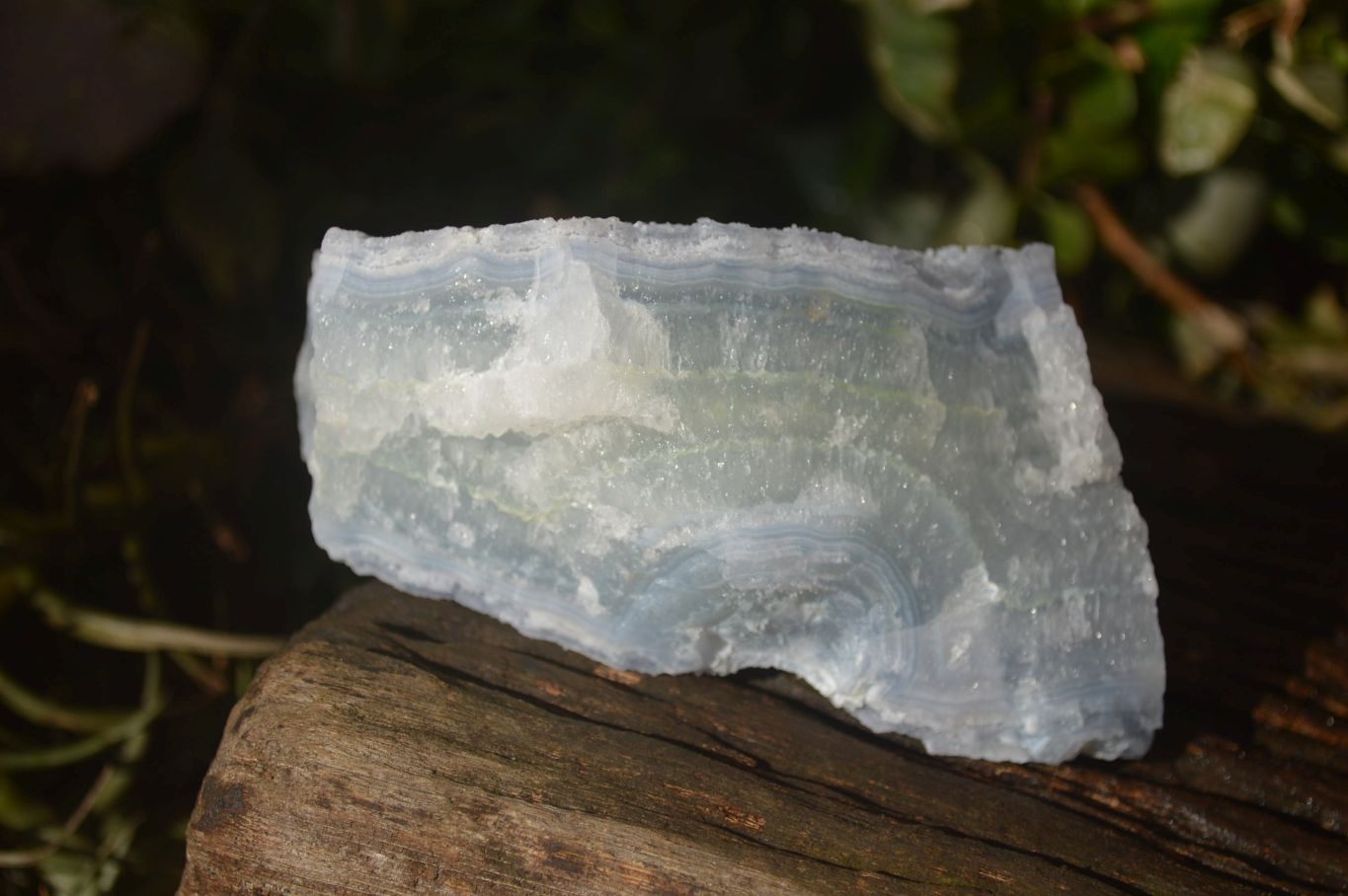 Natural Etched Blue Chalcedony Specimens x 3 From Nsanje, Malawi - Toprock Gemstones and Minerals 