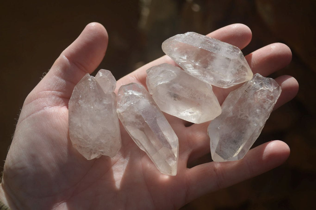 Natural Clear Quartz Crystals x 35 From Mpika, Zambia - Toprock Gemstones and Minerals 