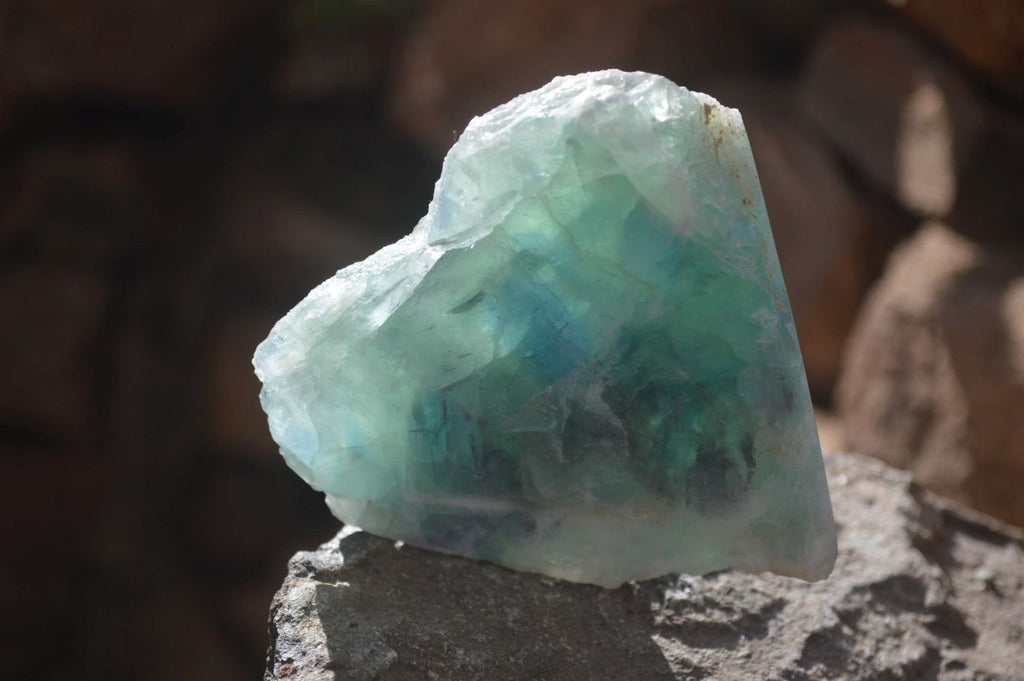 Polished One Side Polished Watermelon Fluorite Pieces  x 4 From Uis, Namibia - Toprock Gemstones and Minerals 