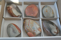 Polished Polychrome Jasper Standing Free Forms  x 6 From Mahajanga, Madagascar - Toprock Gemstones and Minerals 