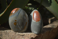 Polished Polychrome Jasper Standing Free Forms  x 6 From Mahajanga, Madagascar - Toprock Gemstones and Minerals 