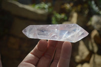 Polished Double Terminated Rose Quartz Points x 6 From Madagascar - Toprock Gemstones and Minerals 