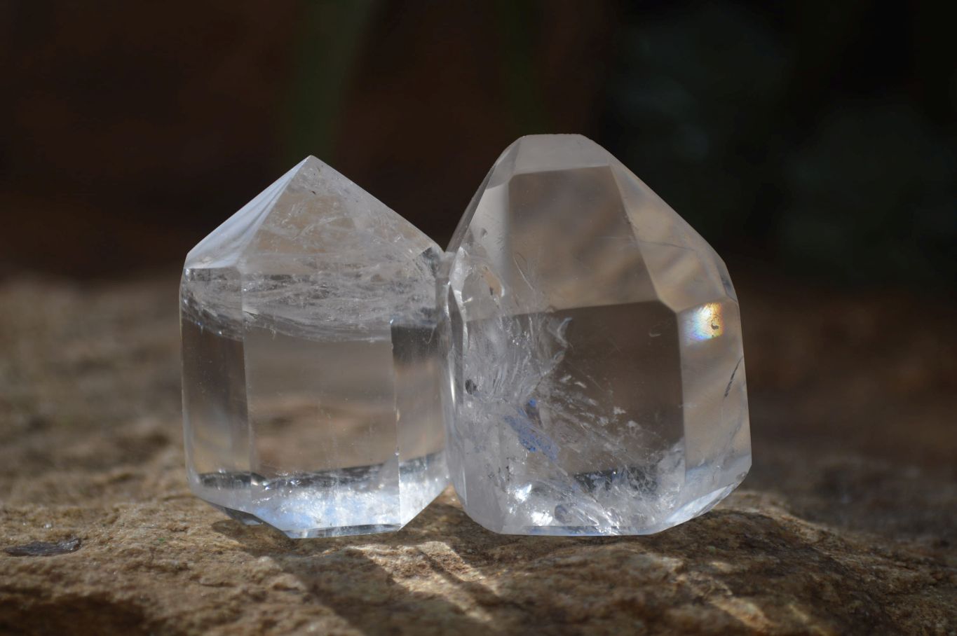 Polished Clear Quartz Points x 12 From Madagascar - Toprock Gemstones and Minerals 