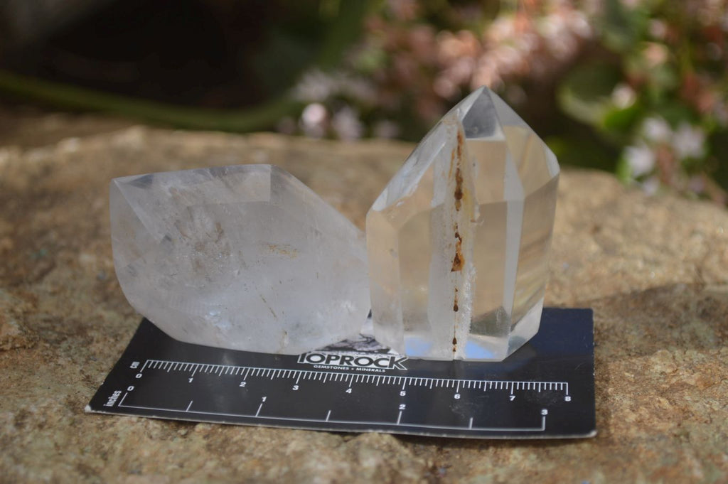 Polished Clear Quartz Points x 12 From Madagascar - Toprock Gemstones and Minerals 