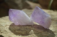 Polished Jacaranda Amethyst Crystals x 12 From Mumbwe, Zambia - Toprock Gemstones and Minerals 