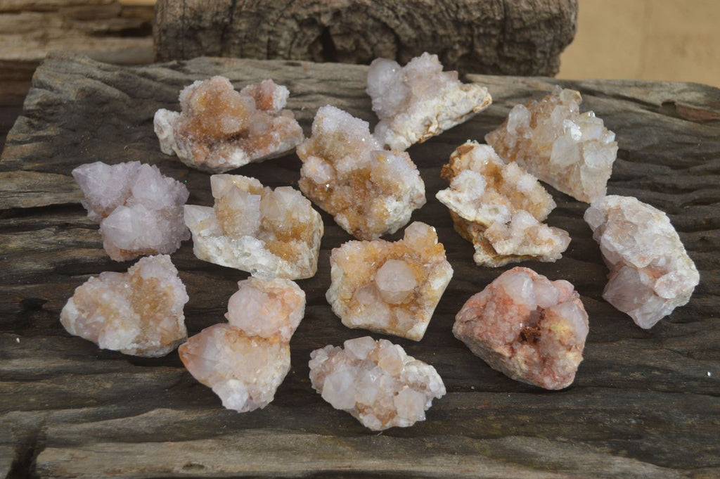Natural Spirit Quartz Clusters x 12 From Boekenhouthoek, South Africa - Toprock Gemstones and Minerals 