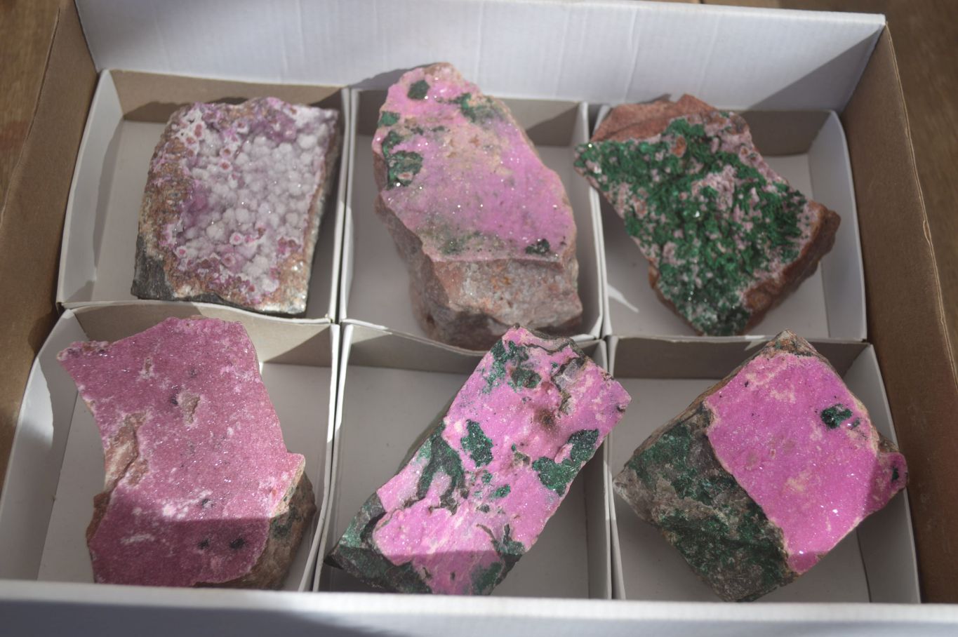 Natural Pink Salrose Cobaltion Dolomite Specimens  x 6 From Kakanda, Congo - Toprock Gemstones and Minerals 