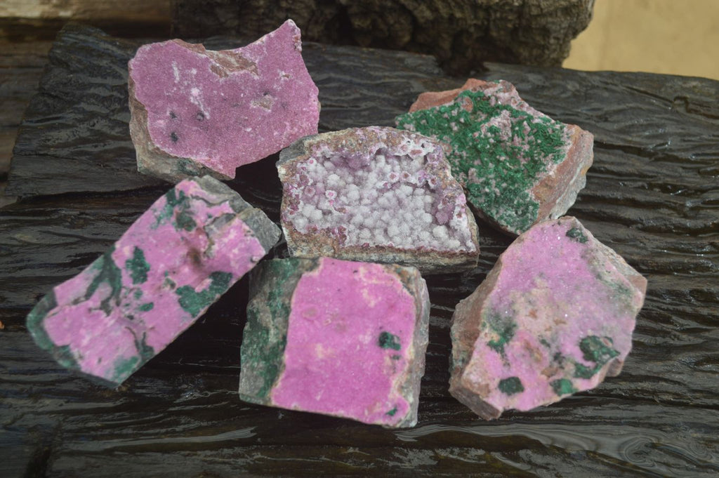 Natural Pink Salrose Cobaltion Dolomite Specimens  x 6 From Kakanda, Congo - Toprock Gemstones and Minerals 