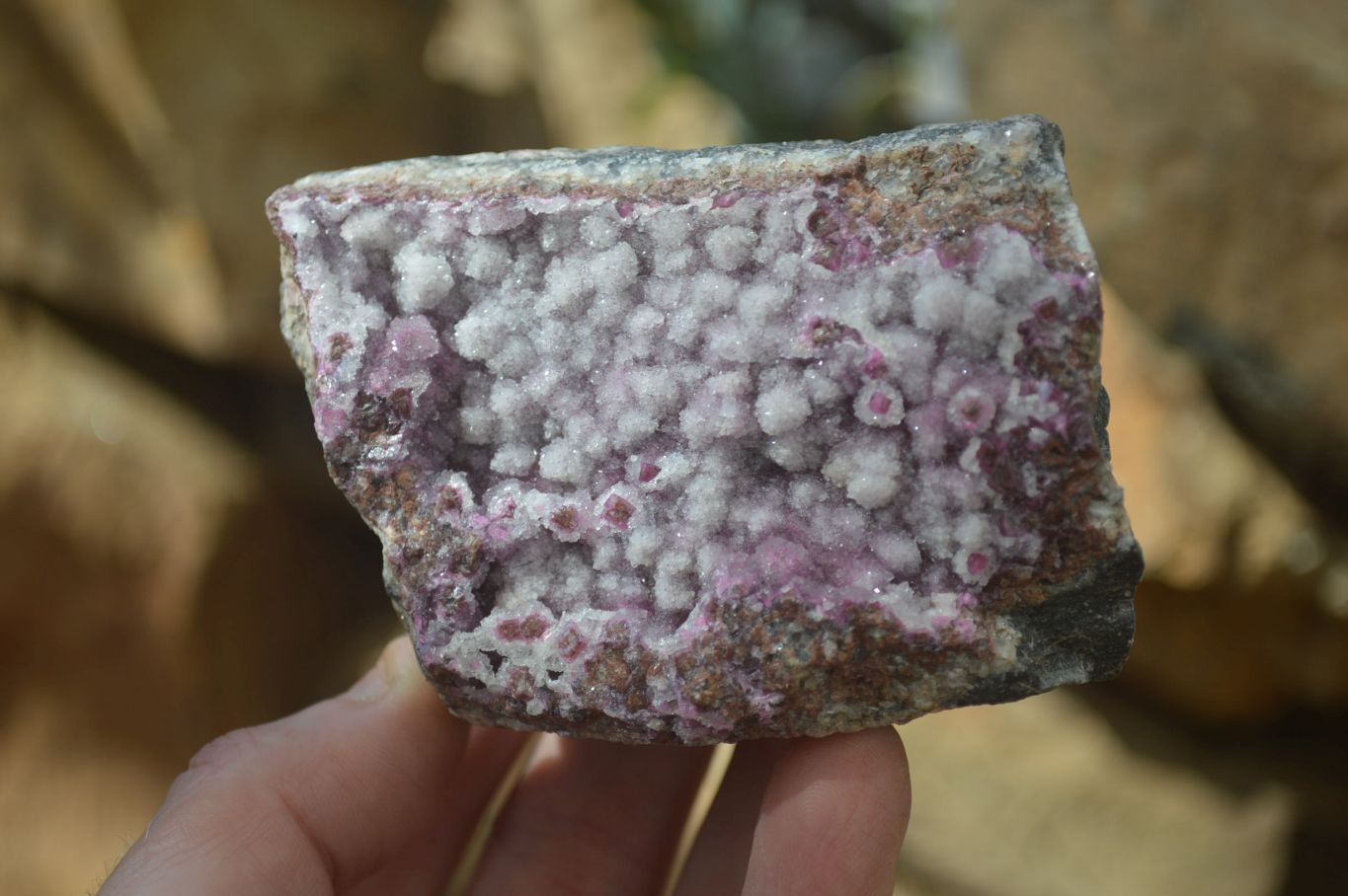 Natural Pink Salrose Cobaltion Dolomite Specimens  x 6 From Kakanda, Congo - Toprock Gemstones and Minerals 