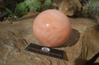 Polished Orange Twist Calcite Sphere x 1 From Maevantanana, Madagascar - Toprock Gemstones and Minerals 