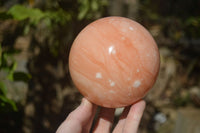 Polished Orange Twist Calcite Sphere x 1 From Maevantanana, Madagascar - Toprock Gemstones and Minerals 