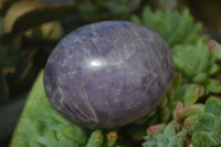 Polished Purple Lepidolite Palm Stones  x 6 From Zimbabwe