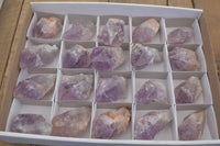 Natural Amethyst Hematoid Crystals x 20 From Kolomo, Zambia