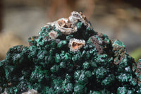 Natural Rare Ball Malachite On Drusy Quartz & Dolomite Specimen x 1 From Kambove, Congo - Toprock Gemstones and Minerals 