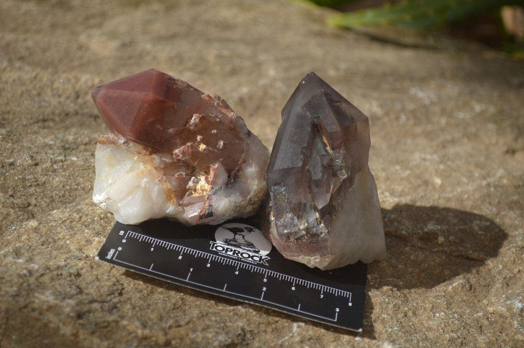 Natural Red Hematoid Quartz Clusters x 12 From Karoi, Zimbabwe - Toprock Gemstones and Minerals 