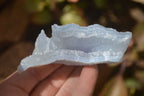 Natural Etched Blue Chalcedony Specimens  x 12 From Nsanje, Malawi - Toprock Gemstones and Minerals 