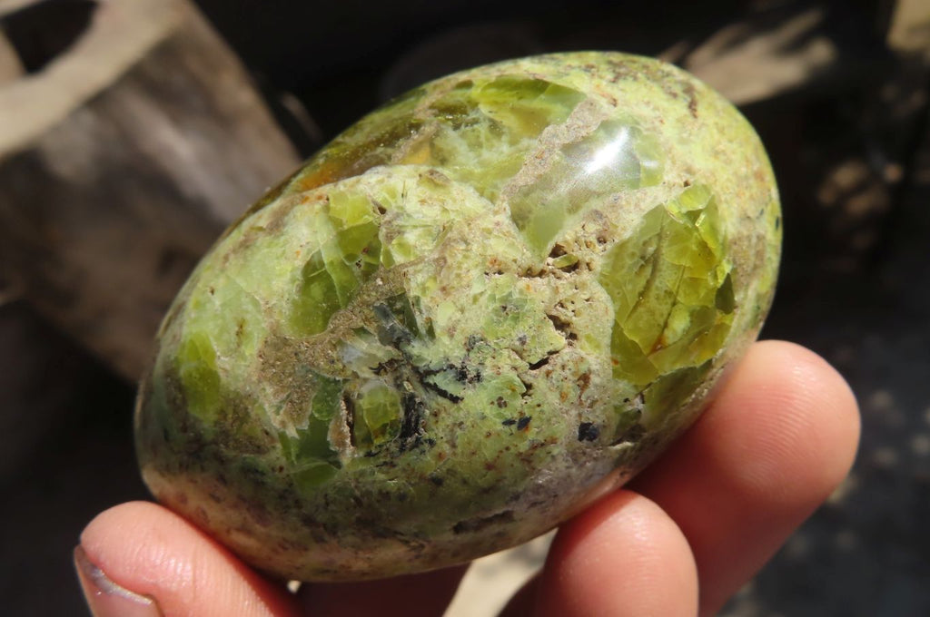 Polished Green Opal Gallets  x 16 From Antsirabe, Madagascar - Toprock Gemstones and Minerals 