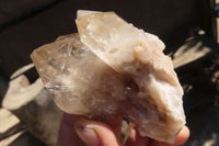 Natural Cascading Smokey Quartz Clusters x 6 From Luena, Congo - Toprock Gemstones and Minerals 
