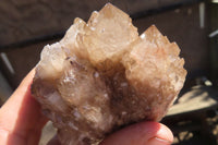 Natural Cascading Smokey Quartz Clusters x 6 From Luena, Congo - Toprock Gemstones and Minerals 
