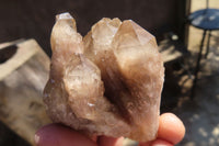 Natural Cascading Smokey Quartz Clusters x 6 From Luena, Congo - Toprock Gemstones and Minerals 