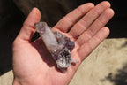 Natural Smokey Amethyst Crystals  x 12 From Chiredzi, Zimbabwe - Toprock Gemstones and Minerals 