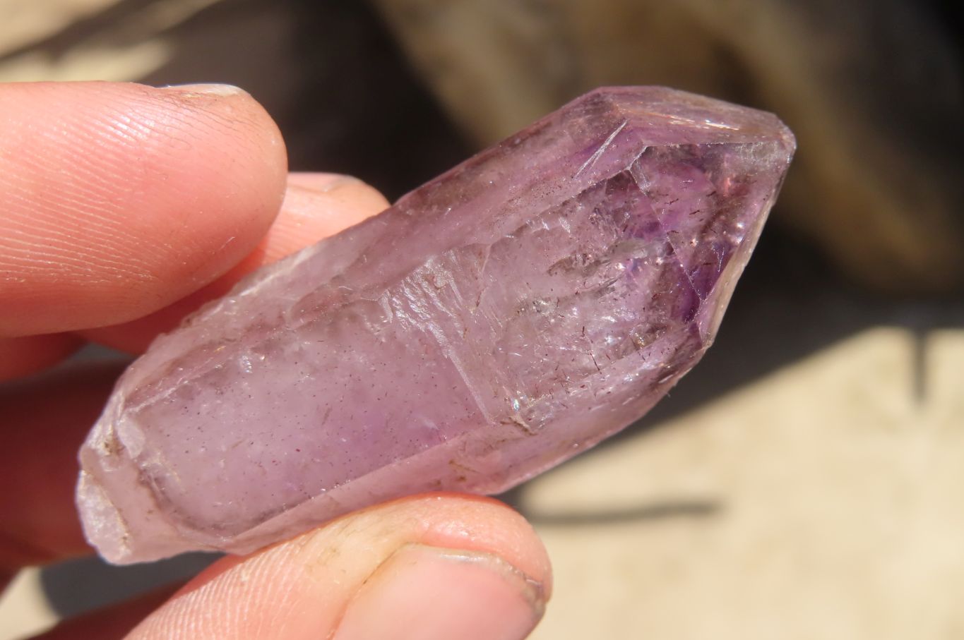 Natural Smokey Amethyst Crystals  x 12 From Chiredzi, Zimbabwe - Toprock Gemstones and Minerals 