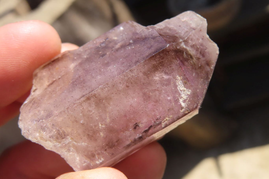 Natural Smokey Amethyst Crystals  x 12 From Chiredzi, Zimbabwe - Toprock Gemstones and Minerals 