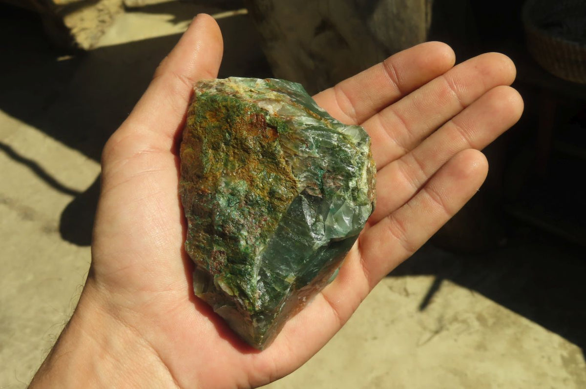 Natural Green Jade Cobbed Specimens x 12 From Swaziland - Toprock Gemstones and Minerals 