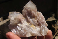 Natural Smokey Phantom Quartz Clusters x 6 From Luena, Congo - Toprock Gemstones and Minerals 