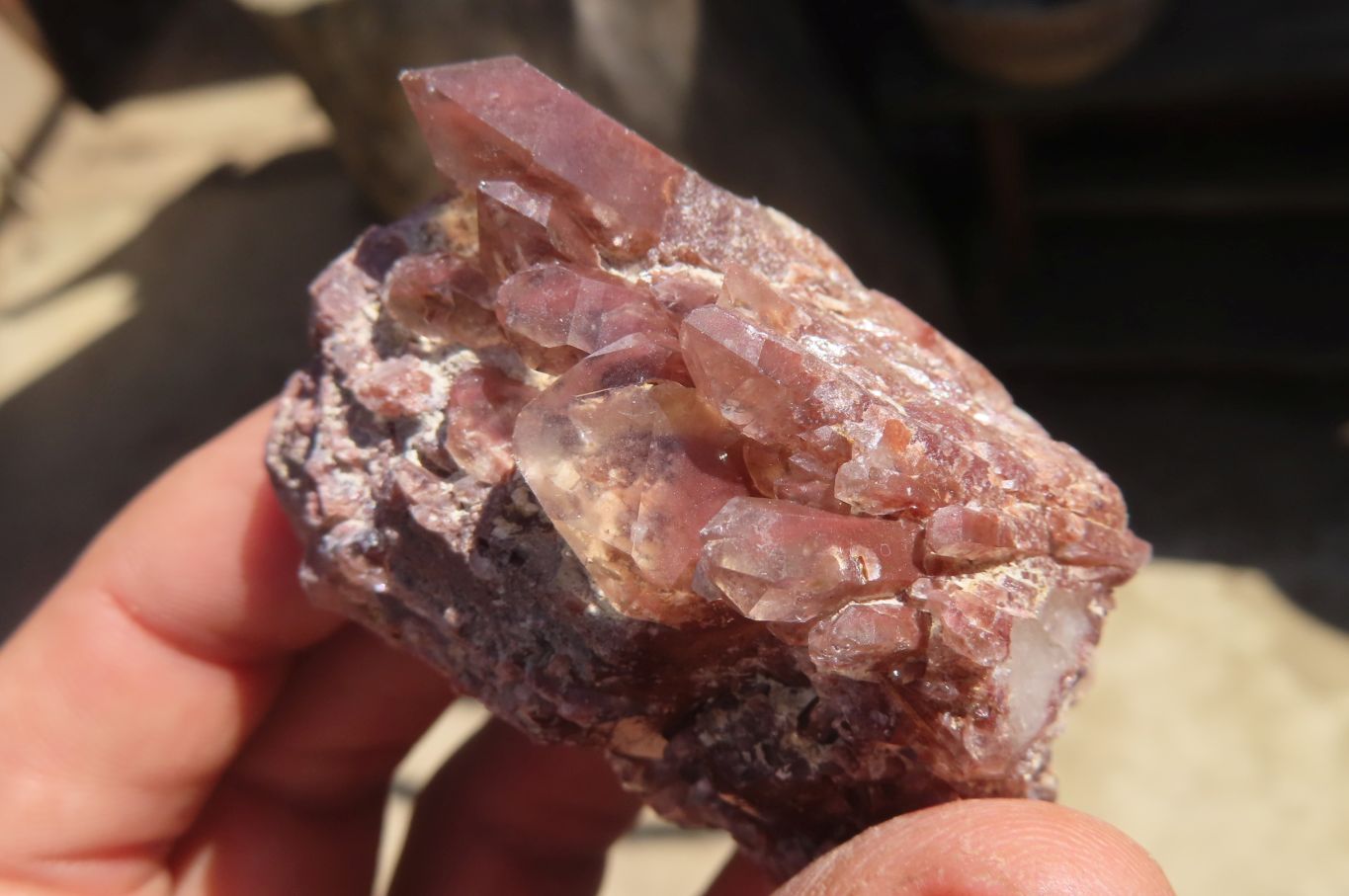 Natural Red Hematoid Quartz Specimens x 24 From Karoi, Zimbabwe - Toprock Gemstones and Minerals 