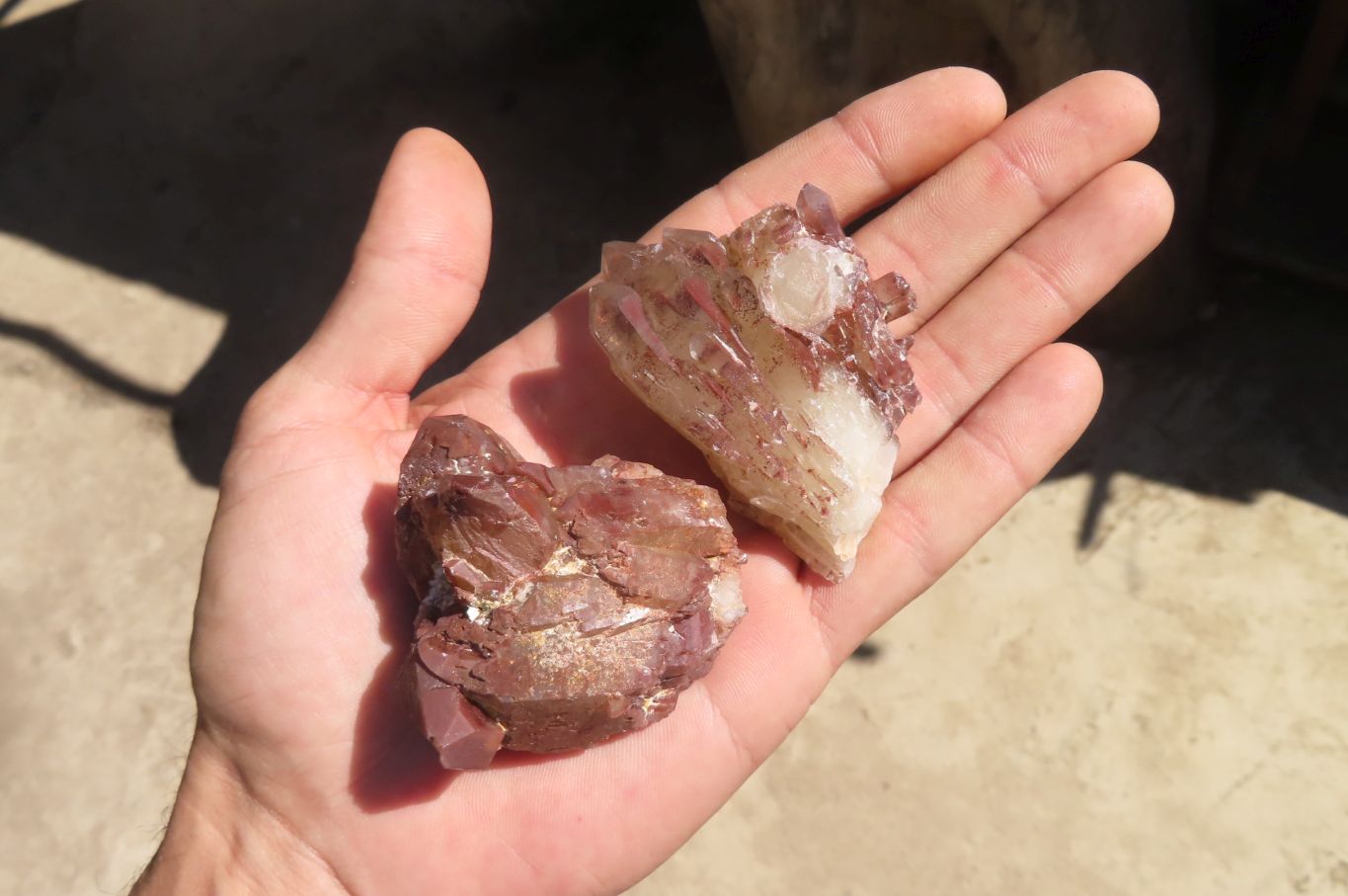 Natural Red Hematoid Quartz Specimens x 24 From Karoi, Zimbabwe - Toprock Gemstones and Minerals 