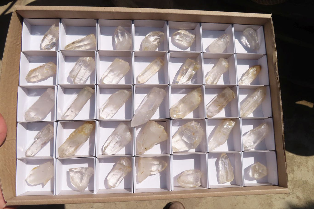 Natural Clear Quartz Crystals  x 35 From Madagascar - Toprock Gemstones and Minerals 