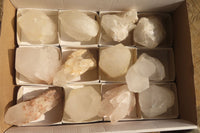 Natural Castle Quartz Specimens x 12 From Ivato, Madagascar - Toprock Gemstones and Minerals 