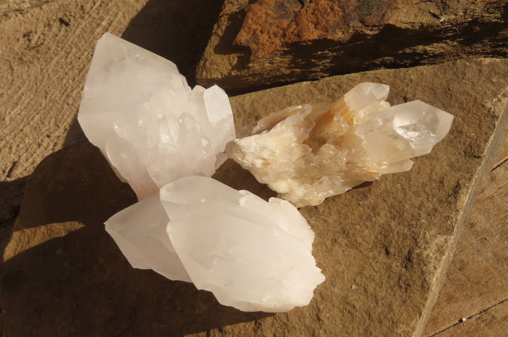 Natural Castle Quartz Specimens x 12 From Ivato, Madagascar - Toprock Gemstones and Minerals 