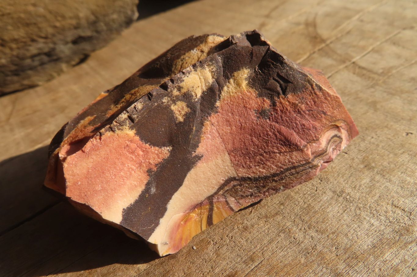 Natural Rough Nguni Jasper Cobbed Pieces  x 12 From Southern Africa - Toprock Gemstones and Minerals 