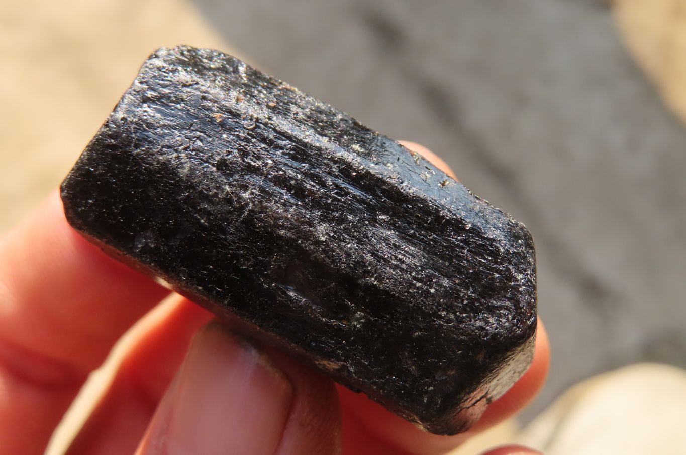Natural Schorl Black Tourmaline Specimens  x 24 From Zimbabwe - Toprock Gemstones and Minerals 
