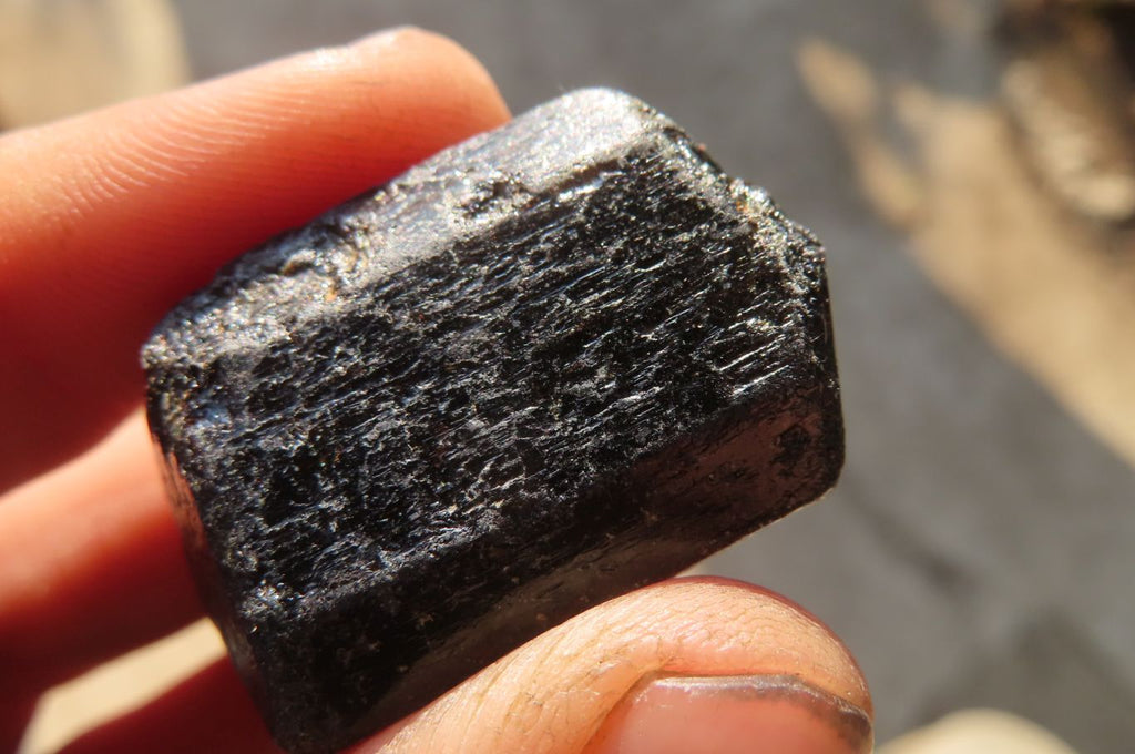 Natural Schorl Black Tourmaline Specimens  x 24 From Zimbabwe - Toprock Gemstones and Minerals 