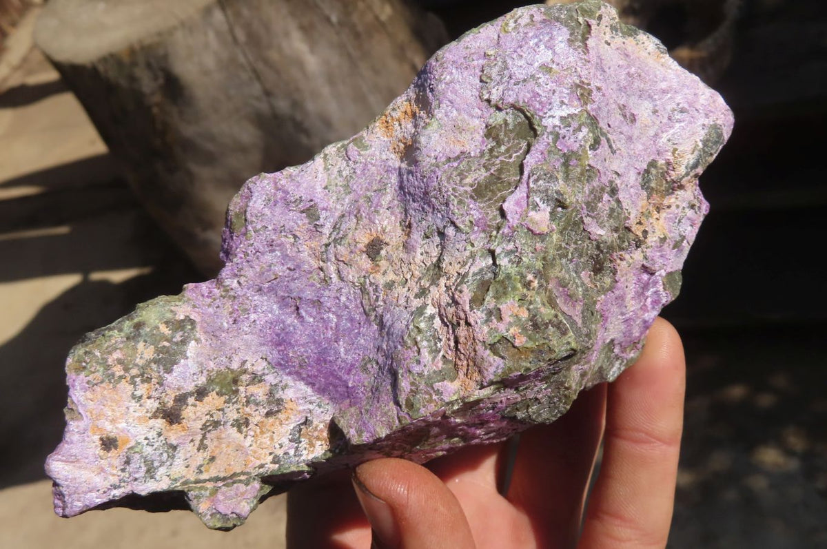 Natural Rough Stichtite & Serpentine Specimens x 5 From Barberton, South Africa - Toprock Gemstones and Minerals 