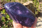 Polished Purple Lepidolite Standing Free Forms  x 2 From Zimbabwe - Toprock Gemstones and Minerals 