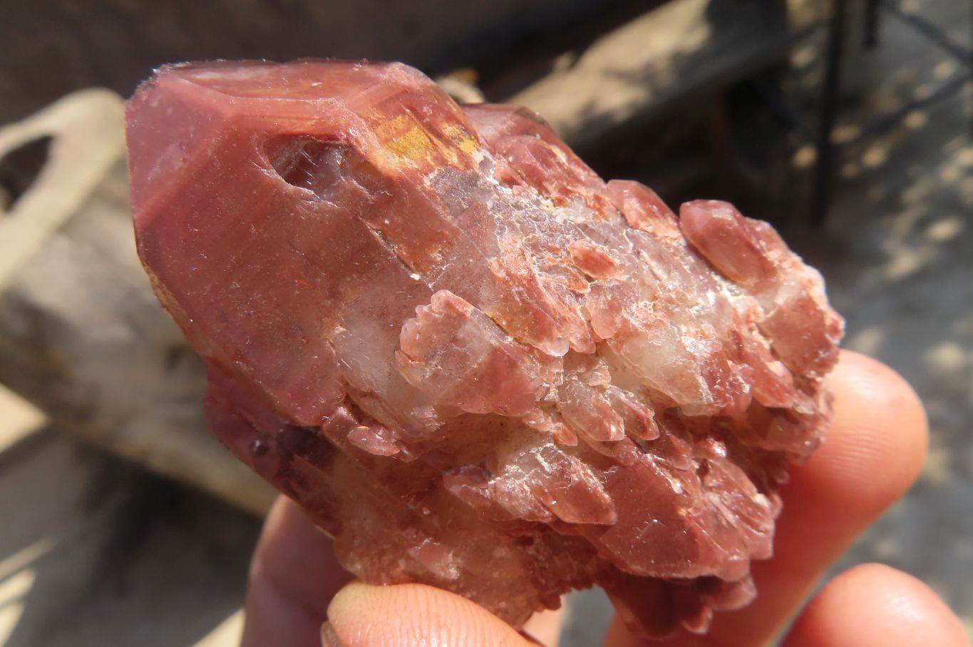 Natural Red Hematoid Quartz Specimens x 24 From Karoi, Zimbabwe - Toprock Gemstones and Minerals 