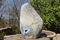 Polished Huge Blue Lace Agate Display Piece x 1 From Nsanje, Malawi - Toprock Gemstones and Minerals 