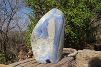 Polished Huge Blue Lace Agate Display Piece x 1 From Nsanje, Malawi - Toprock Gemstones and Minerals 
