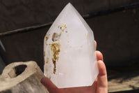 Polished Clear Quartz Crystal Points x 2 From Madagascar - Toprock Gemstones and Minerals 