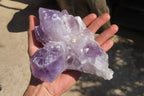 Natural Jacaranda Amethyst Clusters x 2 From Mumbwe, Zambia - Toprock Gemstones and Minerals 