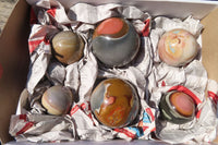 Polished Polychrome Jasper Spheres  x 6 From Mahajanga, Madagascar - Toprock Gemstones and Minerals 