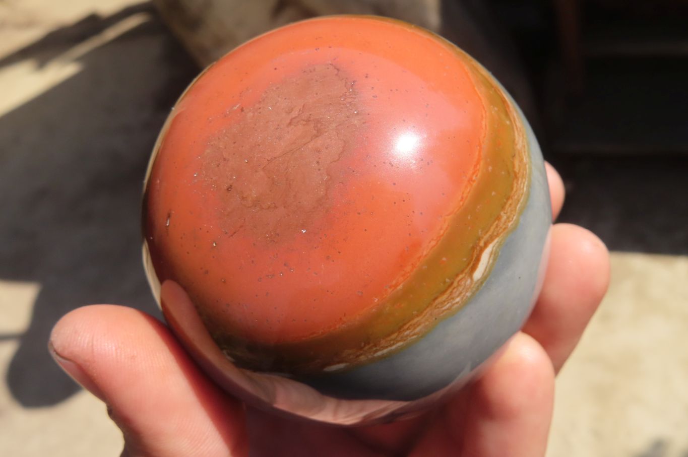 Polished Polychrome Jasper Spheres  x 6 From Mahajanga, Madagascar - Toprock Gemstones and Minerals 
