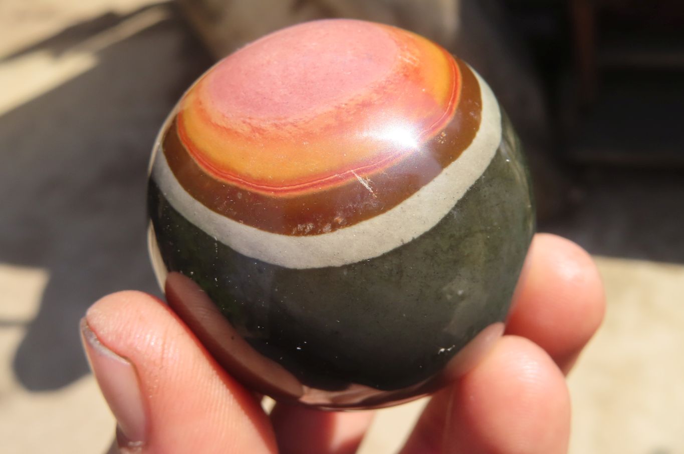 Polished Polychrome Jasper Spheres  x 6 From Mahajanga, Madagascar - Toprock Gemstones and Minerals 