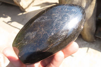 Polished Schorl Black Tourmaline Standing Free Forms x 2 From Madagascar - Toprock Gemstones and Minerals 