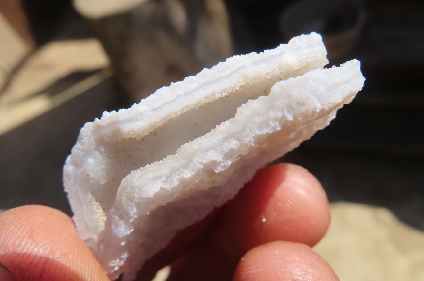 Natural Etched Blue Chalcedony Specimens  x 70 From Nsanje, Malawi - Toprock Gemstones and Minerals 