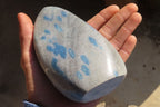 Polished Blue Spotted Spinel Quartz Standing Free Forms x 2 From Madagascar - Toprock Gemstones and Minerals 